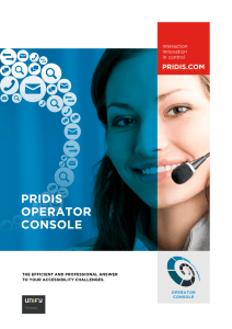 leaflet pridis operator console for unify