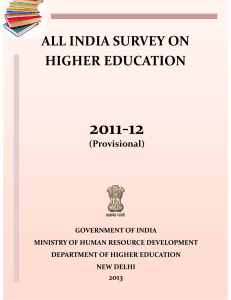 all india survey on higher education
