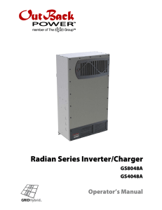 Radian Series Inverter/Charger