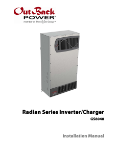Radian Series Inverter/Charger
