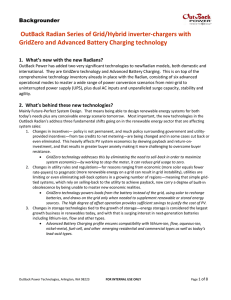 OutBack Radian Series of Grid/Hybrid inverter