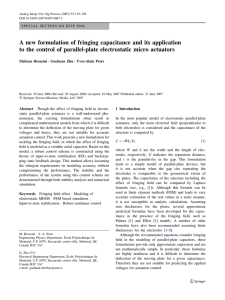 A new formulation of fringing capacitance and its application to the