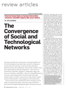 the convergence of social and technological networks