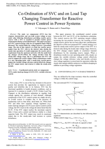 Co-Ordination of SVC and on Load Tap Changing