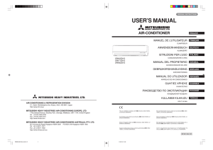 user`s manual - Mitsubishi Heavy Industries