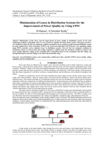 minimize losses in distribution system to maintain power