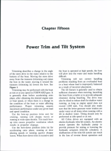 Power Trim and Tilt System