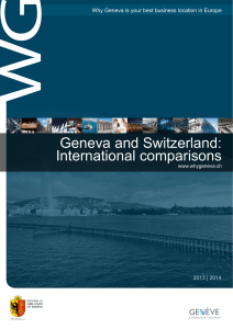 Geneva and Switzerland: International comparisons