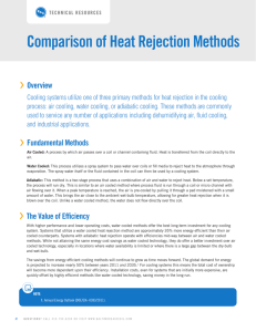 Comparison of Heat Rejection Methods