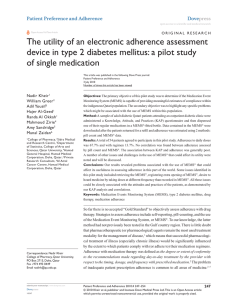 The utility of an electronic adherence assessment device in type 2