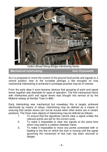 Mechanical Interlocking - Wirral Model Engineering Society