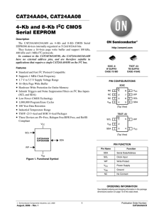 CAT24AA04 - 4-Kb and 8-Kb I2C CMOS Serial