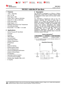 TRF37B73 1-6000 MHz RF Gain Block