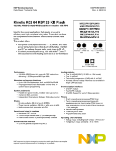 Kinetis 64 KB/128 KB Flash