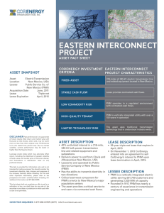 EASTERN INTERCONNECT PROJECT