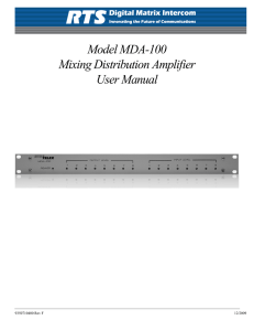 MDA-100 User Manual