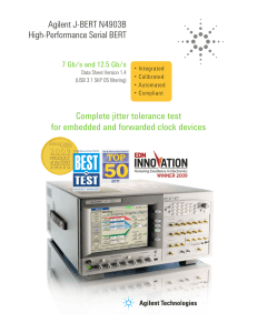 Agilent J-BERT N4903B High-Performance Serial BERT Complete