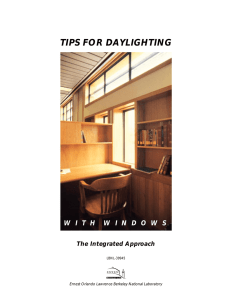 tips for daylighting - Smart Energy Design Assistance Center