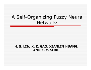 A Self-Organizing Fuzzy Neural Networks