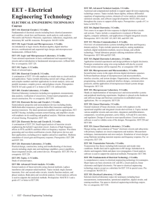 EET - Electrical Engineering Technology