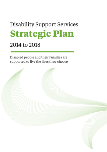 Disability Support Services Strategic Plan 2014