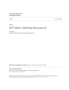 EET 206.01: Solid State Electronics II - ScholarWorks