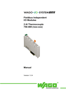 Fieldbus Independent I/O Modules 2 AI Thermocouple 750