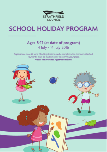 school holiday program