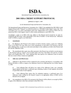 Protocol for CSA