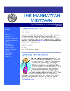 The Manhattan Midtown - Community Board Five