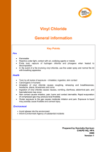 Vinyl Chloride General information