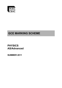 gce marking scheme