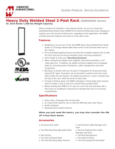 Heavy Duty Welded Steel 2-Post Rack (DNRRHDW Series
