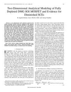 Two-Dimensional Analytical Modeling of Fully Depleted DMG SOI