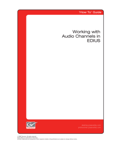 Working with Audio Channels in EDIUS