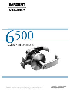 Cylindrical Lever Lock