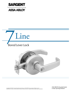 Bored Lever Lock