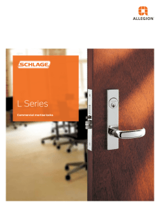 L Series mortise lock