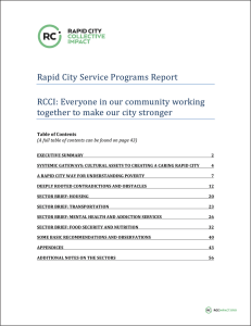 Service Program Report - Rapid City Collective Impact