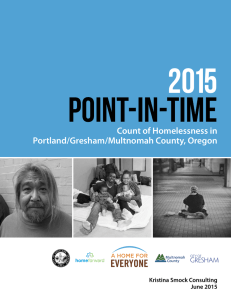 2015 Point-In-Time Count - The City of Portland, Oregon