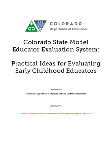 Practical Ideas for Evaluating Early Childhood Educators