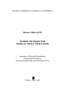 Darius GRIGAITIS HYBRID METHODS FOR MEDICAL IMAGE