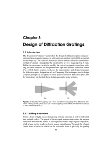 Design of Diffraction Gratings