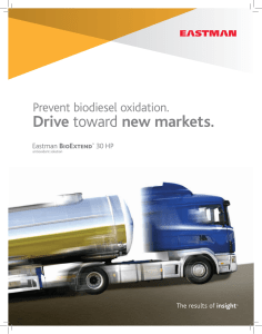 P-301 Prevent Biodiesel Oxidation. Drive Toward New Markets.