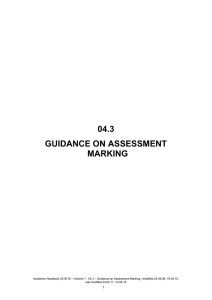 04.3 guidance on assessment marking