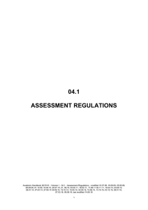 Assessment Regulations - Cardiff Metropolitan University