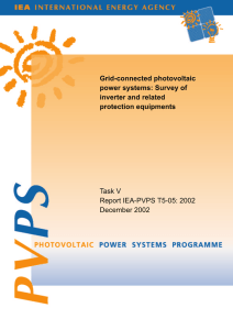 survey of inverter and related protection equipments - IEA-PVPS