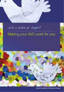 Just a piece of paper: making your AVO work for you, 3rd edition