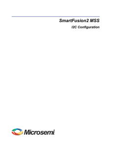 SmartFusion2 MSS I2C Configuration