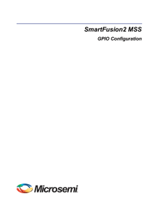 SmartFusion2 MSS GPIO Configuration